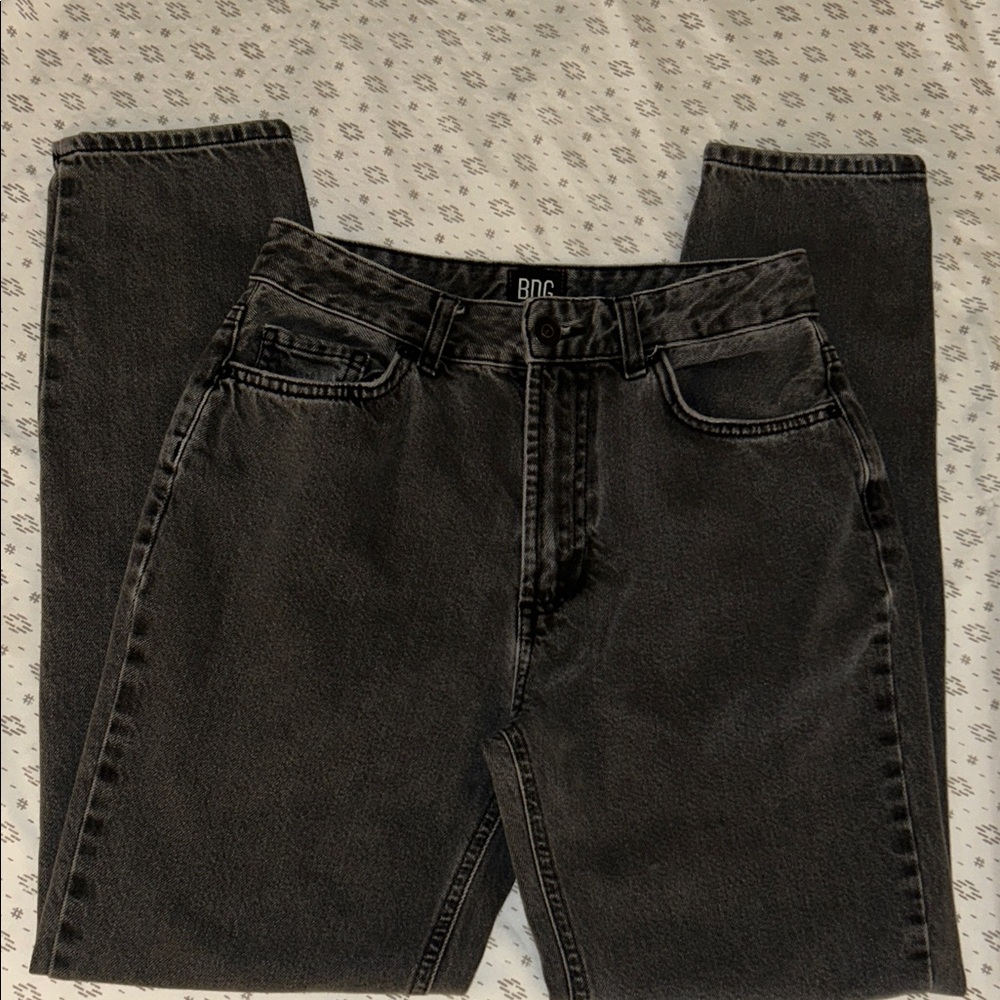 BDG Size 26 Charcoal Mom High Rise Jeans